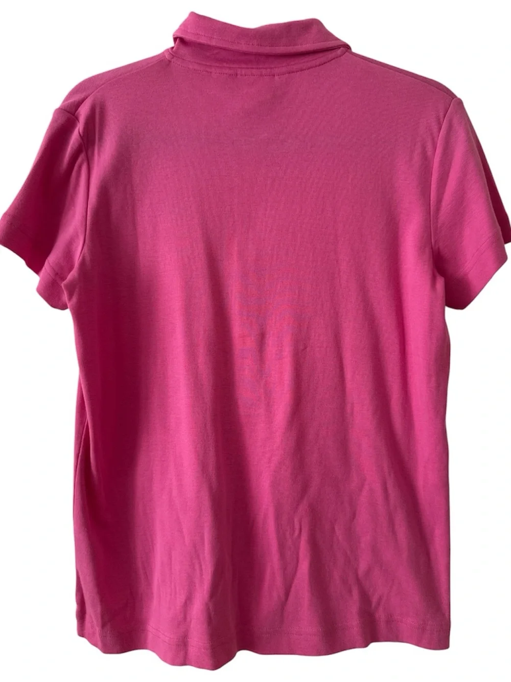 ⭐️NWT⭐️Tory Burch Pink Button-Up Polo with Tory Logo Patch